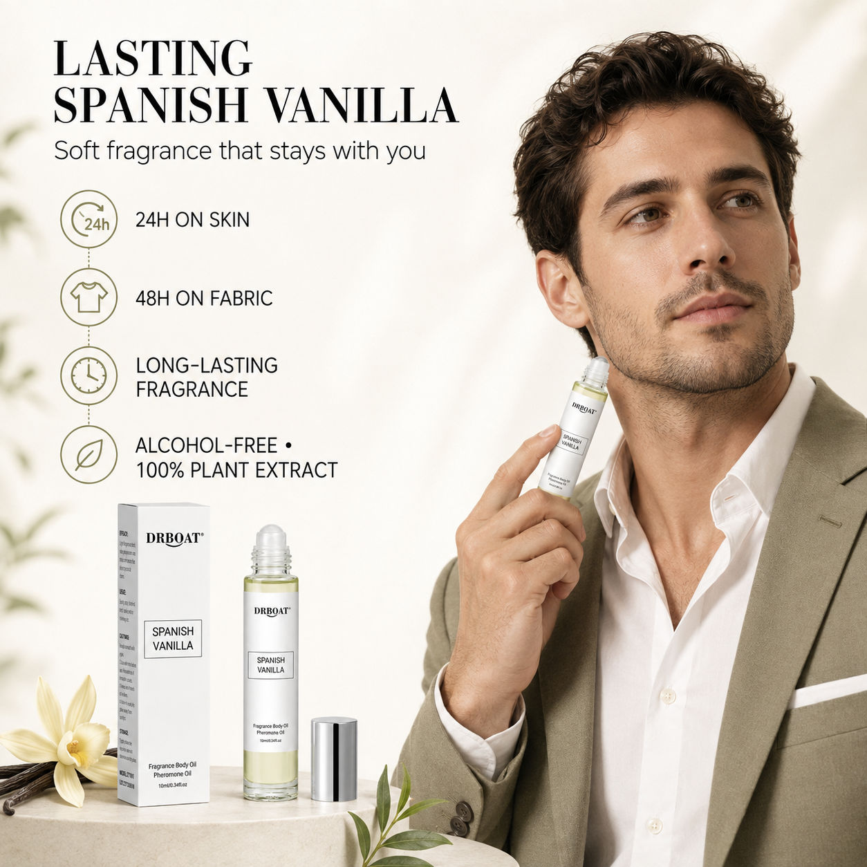 Musk White Oil - White Oud Pheromone Body Oil 10ml,