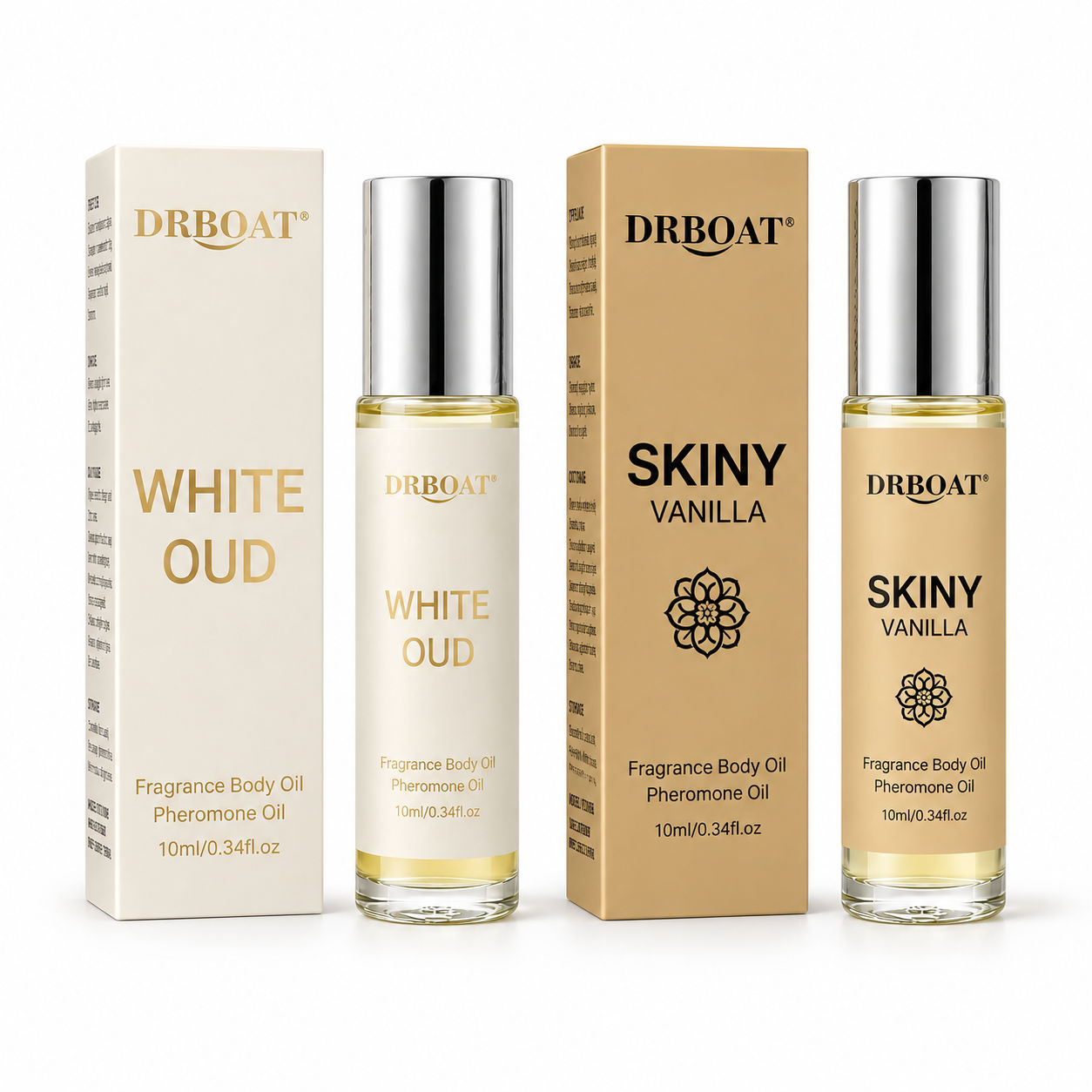 Musk White Oil - 2Pcs Roll On Fragrance Oil Set,