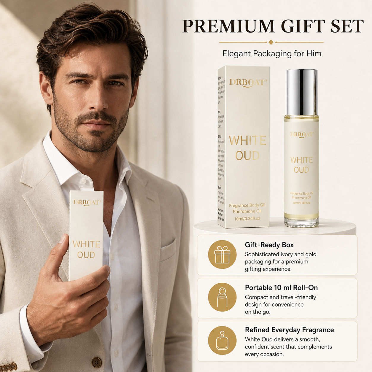 Men Roll-on Perfume Oil,Fresh  - огляд і ціна Perfume Scent Fragrance