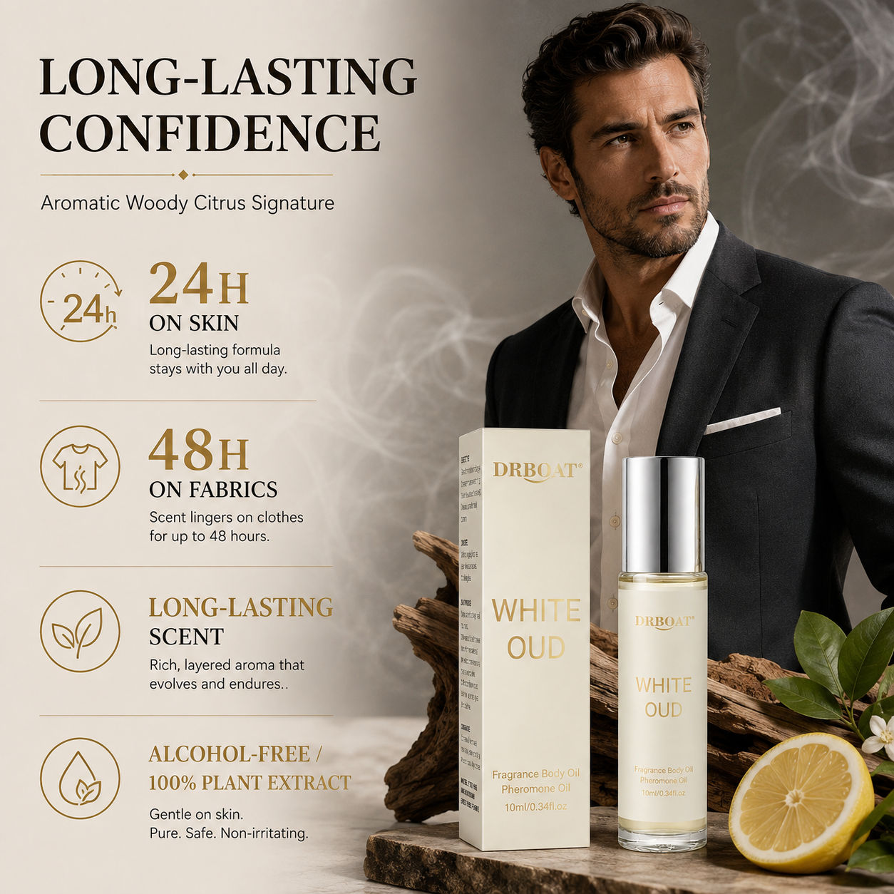 Men Roll-on Perfume Oil,Fresh  - огляд і ціна Perfume Scent Fragrance