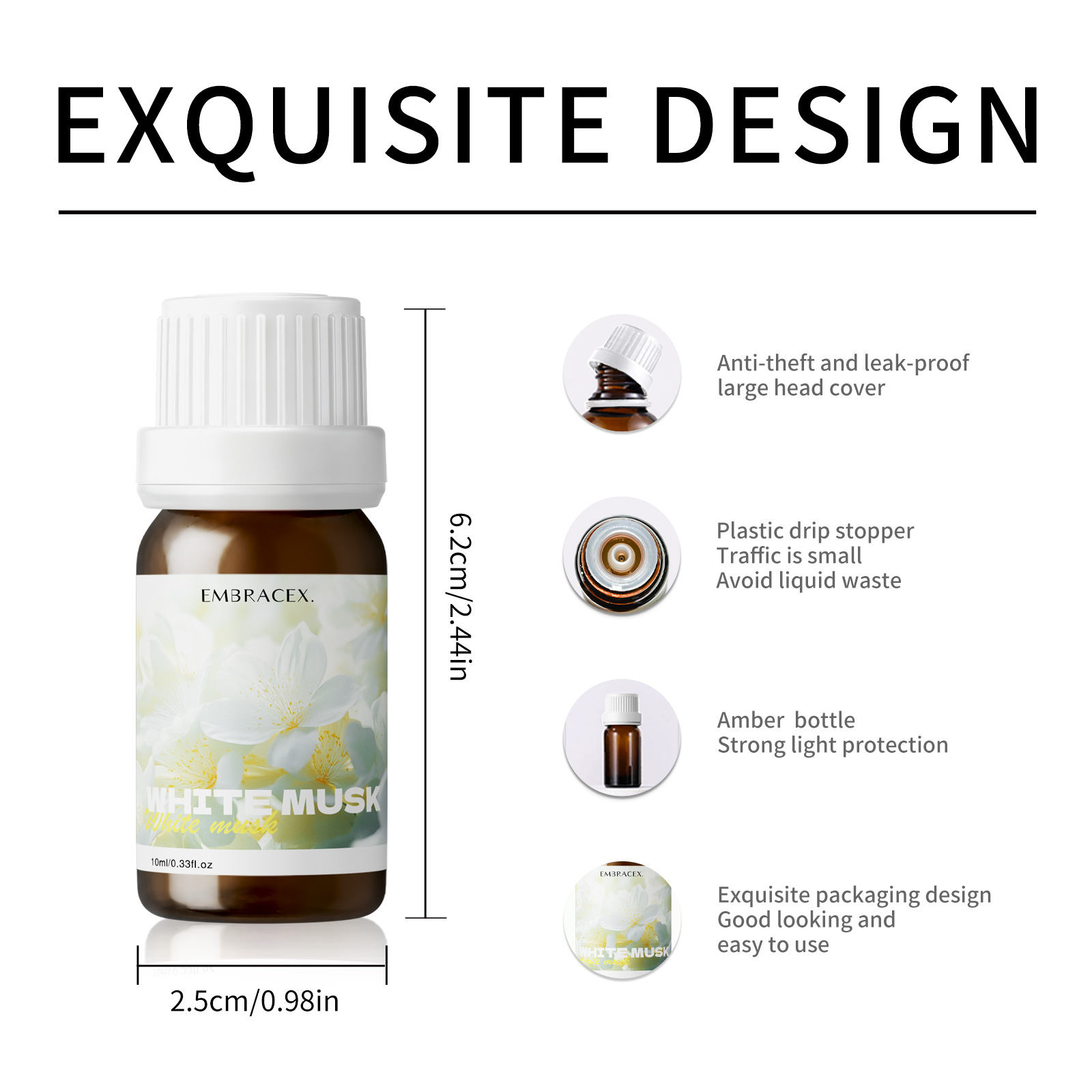 10ml Fragrance Oils White Musk - огляд і ціна Musk White Oil